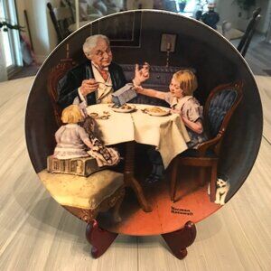 Norman Rockwell Collectors Plate "The Gourmet"